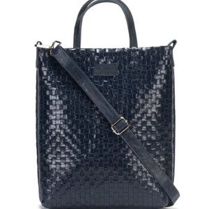 Uashmama Woven Crossbody Otti Bag - Navy, Handmade in Italy, Sustainable Fashi…